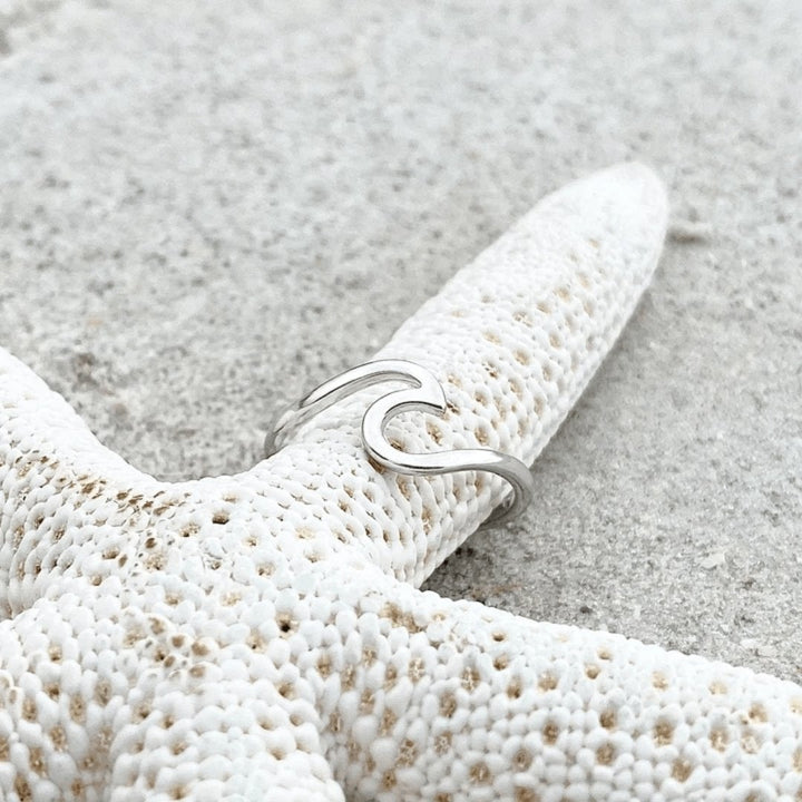 Сребърен пръстен „Морска вълна“