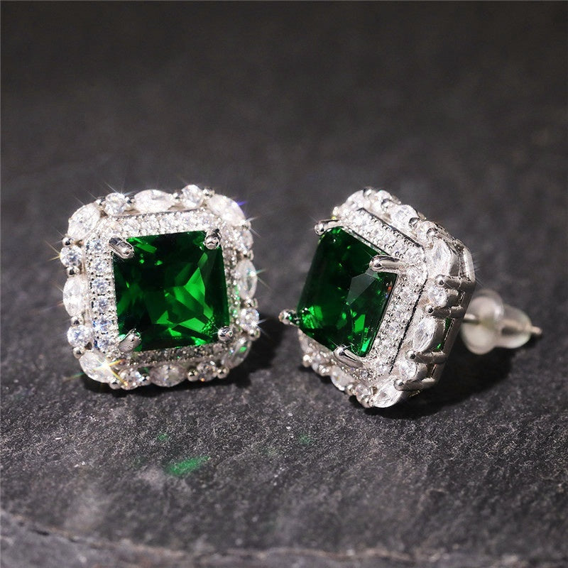 Brinco de Zircão e Esmeralda