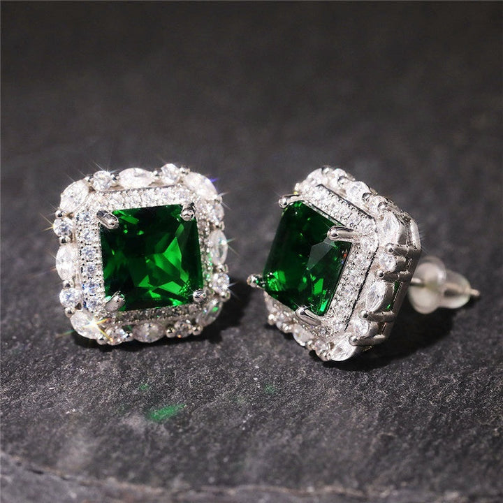 Brinco de Zircão e Esmeralda
