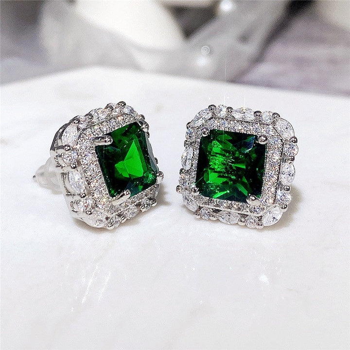 Brinco de Zircão e Esmeralda