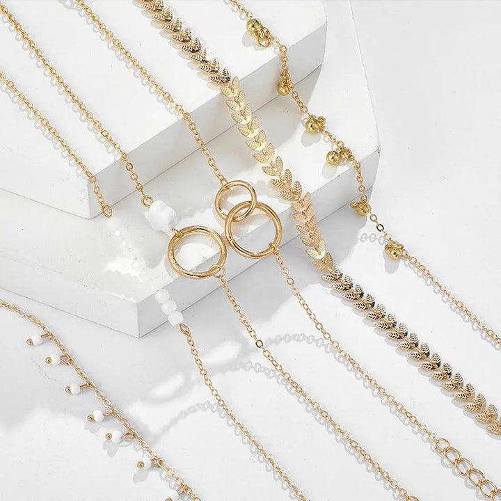 Комплект гривни Boho от злато